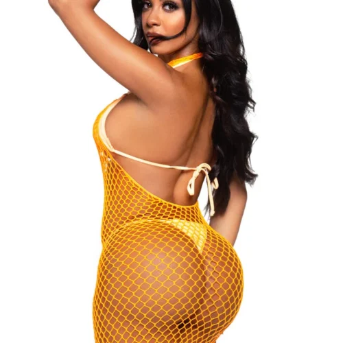 Leg Avenue Criss Cross Net Chemise Lingerie