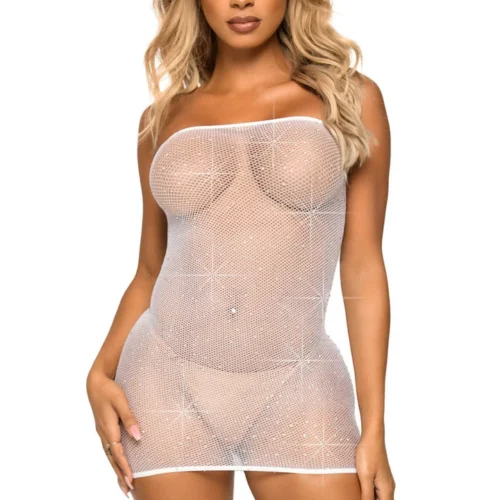 Leg Avenue Lingerie Sparkle Net Tube Dress 20 Leg Avenue Lingerie Sparkle Net Tube Dress