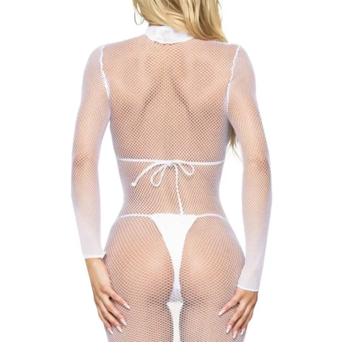 Leg Avenue Lingerie High Neck Net Chemise