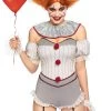 Leg Avenue Killer Sewer Clown Costume Sexy Halloween Costumes
