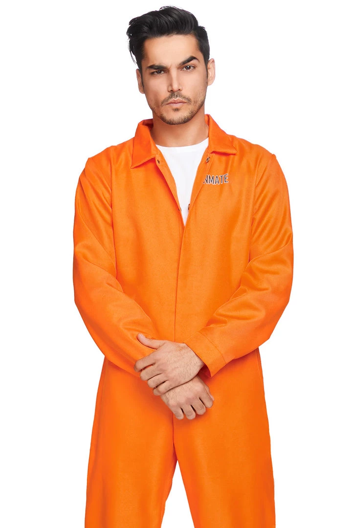 Leg Avenue Sexy Halloween Costumes Men's Prison Jumpsuit Costume 1 Leg Avenue Sexy Halloween Costumes Men's Prison Jumpsuit Costume
