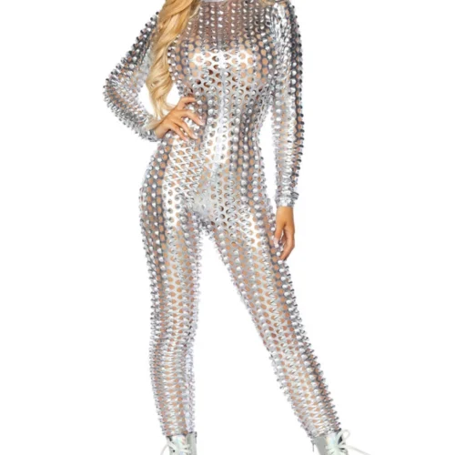 Leg Avenue Sexy Halloween Costumes Laser Cut Metallic Catsuit 19 Leg Avenue Sexy Halloween Costumes Laser Cut Metallic Catsuit