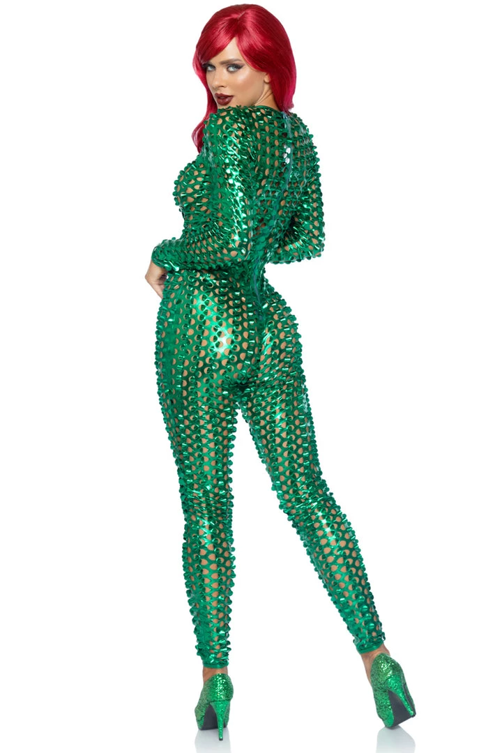 Leg Avenue Sexy Halloween Costumes Laser Cut Metallic Catsuit 6 Leg Avenue Sexy Halloween Costumes Laser Cut Metallic Catsuit