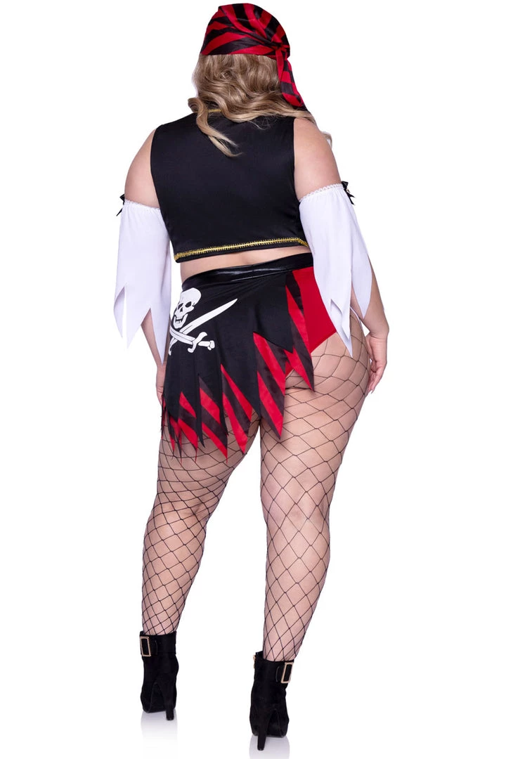 Leg Avenue Plus Size Wicked Wench Pirate Costume 2 Leg Avenue Plus Size Wicked Wench Pirate Costume