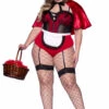 Leg Avenue Plus Size Naughty Miss Red Costume