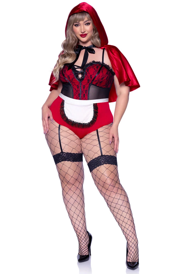 Leg Avenue Plus Size Naughty Miss Red Costume 5 Leg Avenue Plus Size Naughty Miss Red Costume
