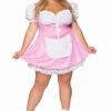 Leg Avenue Plus Size Pink Gingham Costume