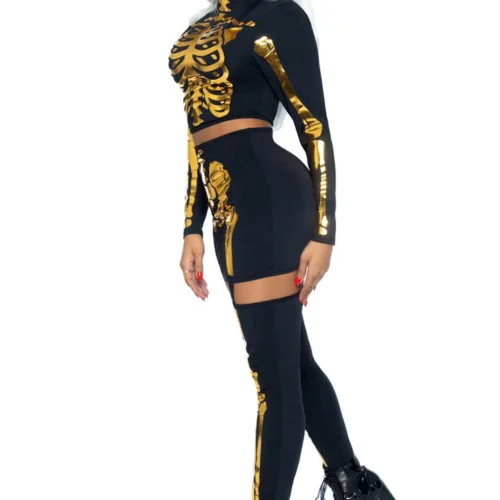 Leg Avenue Golden Skeleton Costume