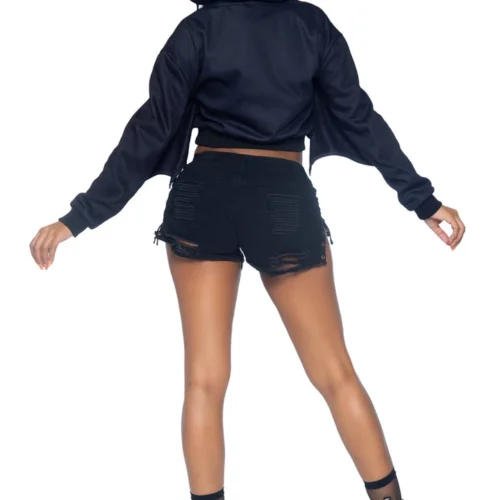 Leg Avenue Cropped Bat Hoodie
