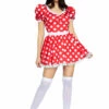 Leg Avenue Sexy Halloween Costumes Polka Dot Mini Dress