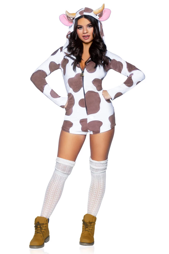 Leg Avenue Comfy Cow Costume 1 Leg Avenue Comfy Cow Costume