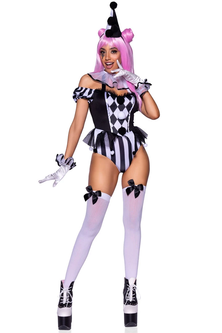 Leg Avenue Sexy Halloween Costumes Captivating Circus Clown Costume 3 Leg Avenue Sexy Halloween Costumes Captivating Circus Clown Costume