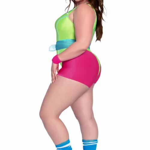 Leg Avenue Plus Size 80s Workout Hottie Costume 7 Leg Avenue Plus Size 80s Workout Hottie Costume
