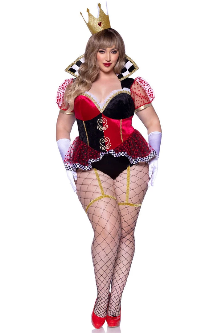 Leg Avenue Plus Size Ravishing Red Queen Costume 1 Leg Avenue Plus Size Ravishing Red Queen Costume