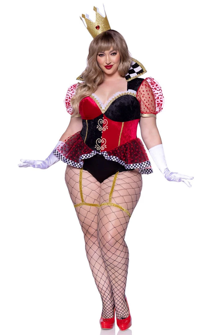 Leg Avenue Plus Size Ravishing Red Queen Costume 4 Leg Avenue Plus Size Ravishing Red Queen Costume