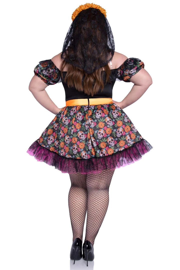 Leg Avenue Plus Size Marigold Catrina Costume 2 Leg Avenue Plus Size Marigold Catrina Costume
