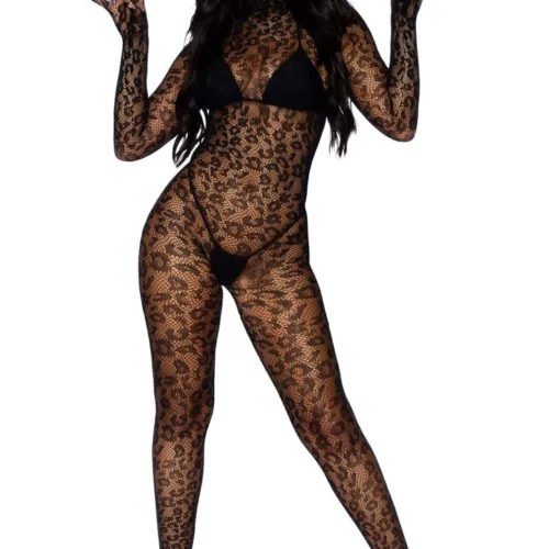 Leg Avenue Lingerie Seamless Leopard Catsuit