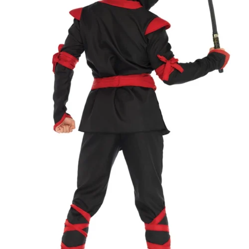 Leg Avenue Sexy Halloween Costumes Men's Black And Red Ninja Costume