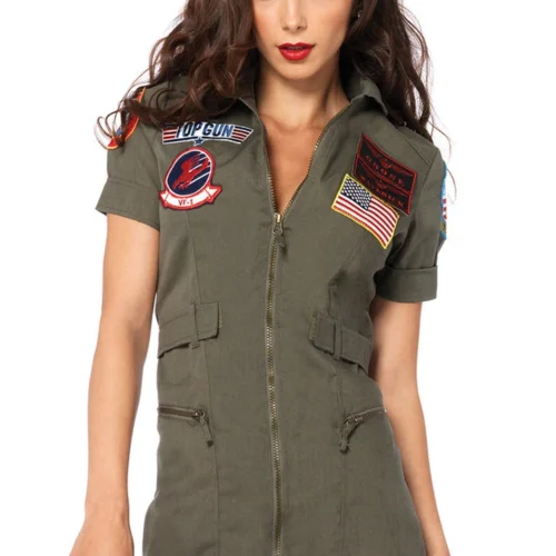 Leg Avenue Top Gun Women's Flight Dress Costume