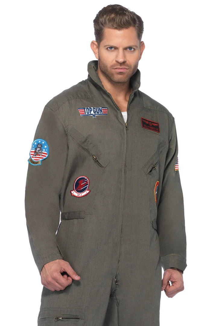 Leg Avenue Top Gun Men's Flight Suit Costume Sexy Halloween Costumes 1 Leg Avenue Top Gun Men's Flight Suit Costume Sexy Halloween Costumes