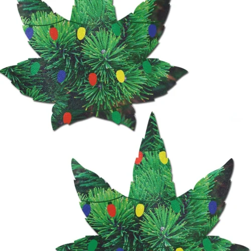 Pastease Holiday Indica Pot Leaves Nipple Pasties