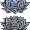 Pastease Silver Glitter Lotus Flower Pasties