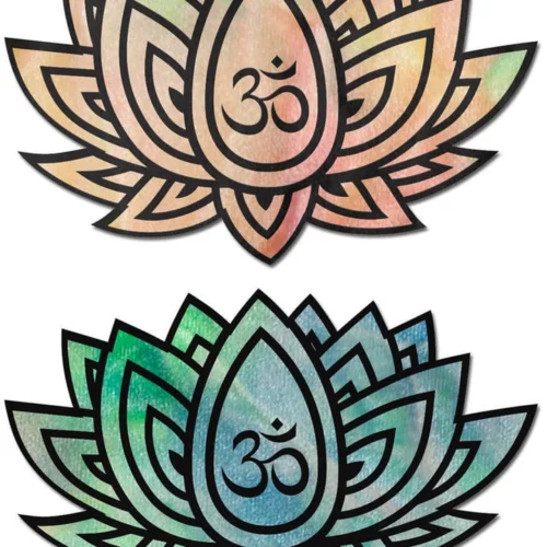 3WISHES Pastel Tie-Dye Rainbow Lotus Pasties