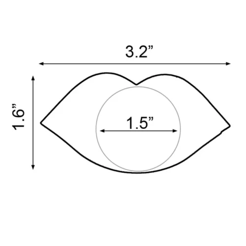 GE Apparel Black Lips Nipple Pasties