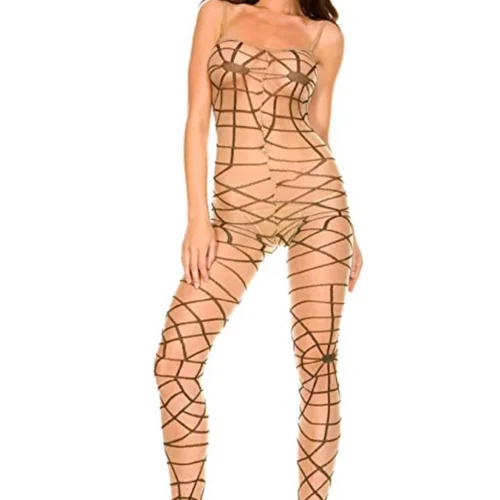 Music Legs Lingerie See Through Bodystocking