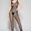 Music Legs Lingerie Footless Fishnet Bodystocking