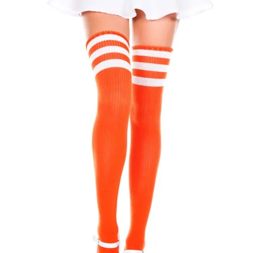 Music Legs Athletic Striped Thigh Highs Hosiery 67 Music Legs Athletic Striped Thigh Highs Hosiery