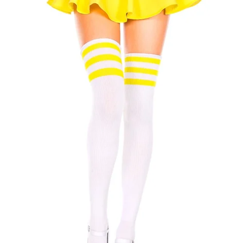 Music Legs Athletic Striped Thigh Highs Hosiery 87 Music Legs Athletic Striped Thigh Highs Hosiery
