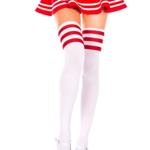 Music Legs Athletic Striped Thigh Highs Hosiery 91 Music Legs Athletic Striped Thigh Highs Hosiery