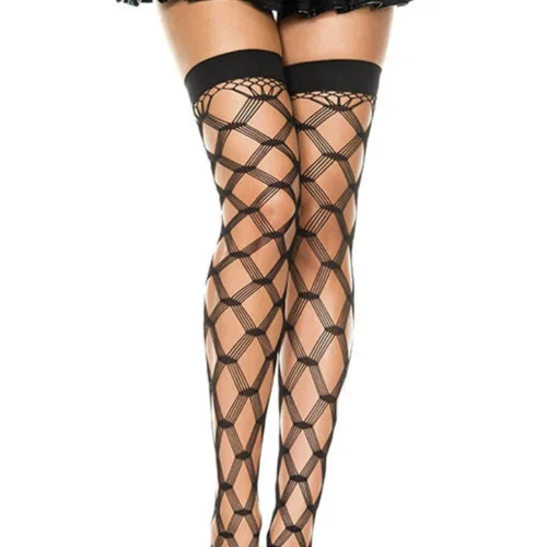 Music Legs Multi Strand Net Stockings