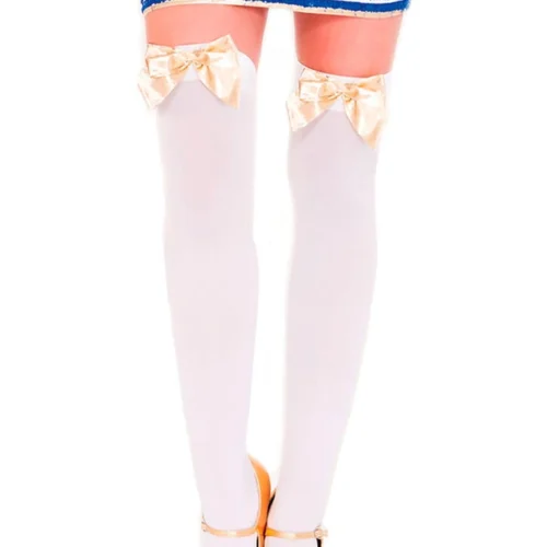 Music Legs Bow Top Thigh Highs 50 Music Legs Bow Top Thigh Highs