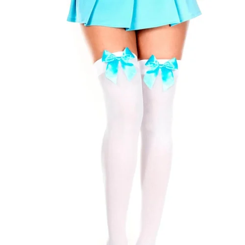 Music Legs Bow Top Thigh Highs 57 Music Legs Bow Top Thigh Highs