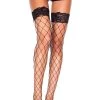 Music Legs Diamond Net Lace Stockings