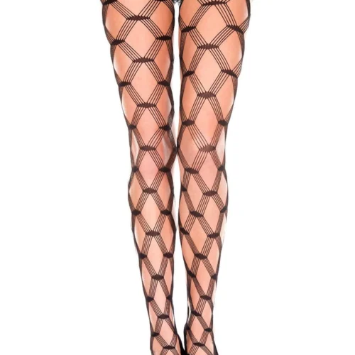 Music Legs Hosiery Strappy Net Pantyhose