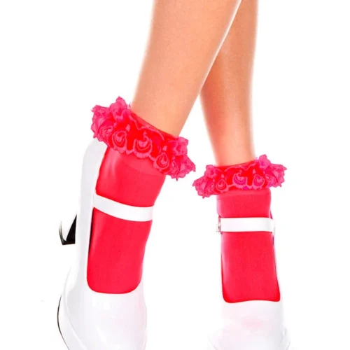 Music Legs Hosiery Ruffled Ankle Socks