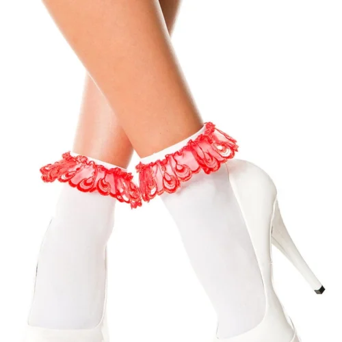 Music Legs Hosiery Ruffled Ankle Socks