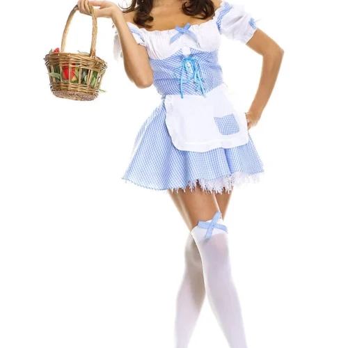 Music Legs Blue Gingham Costume