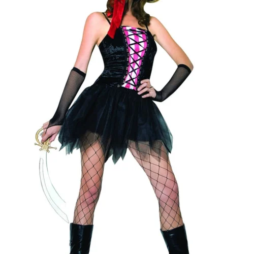 Music Legs Sexy Halloween Costumes Pretty Pirate Costume