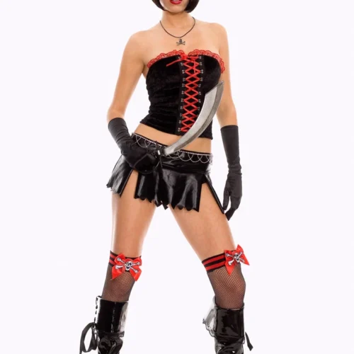 Music Legs Lace-Up Pirate Costume