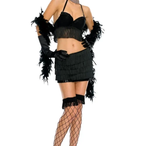 Music Legs Fancy Flapper Costume