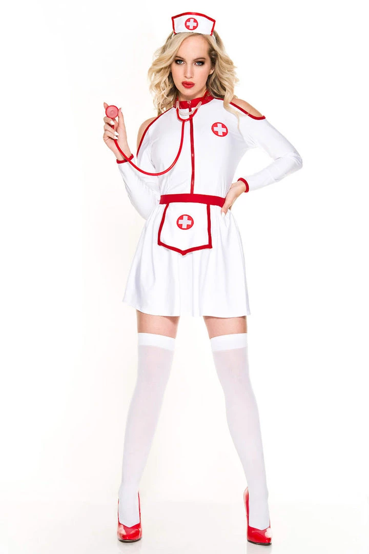 Music Legs Home Health Nurse Costume 4 Music Legs Home Health Nurse Costume