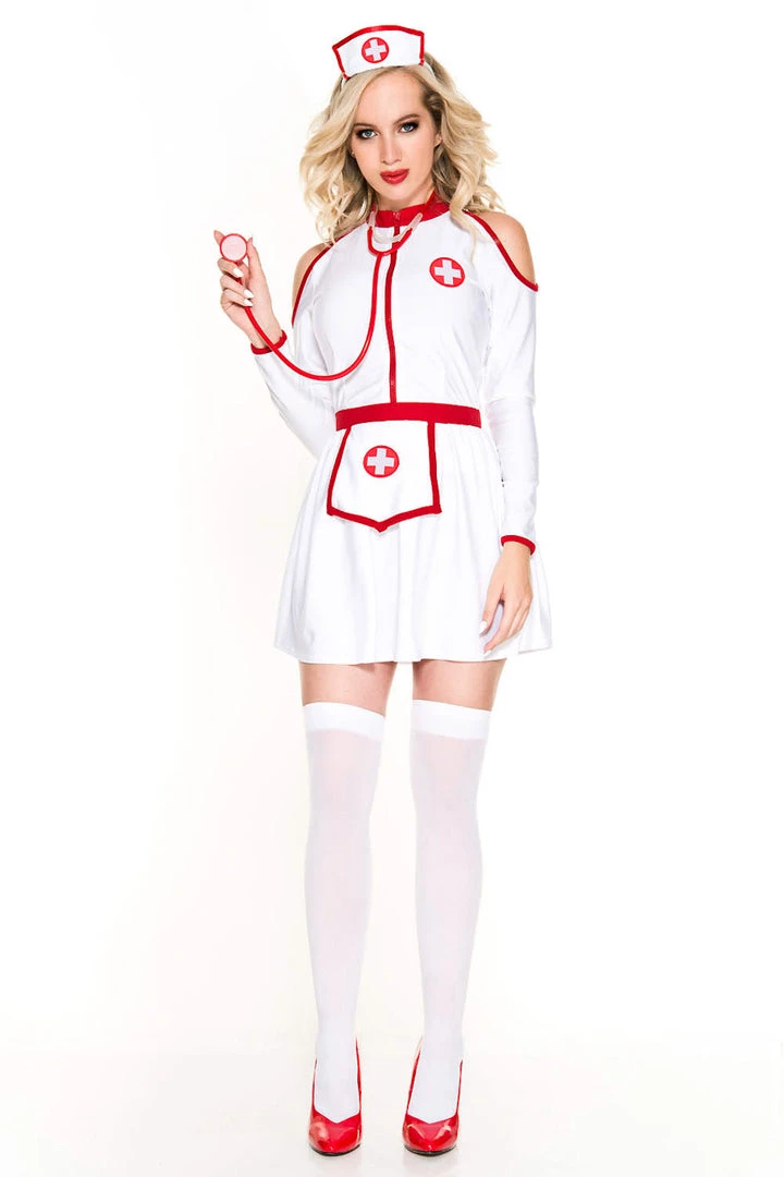 Music Legs Home Health Nurse Costume 5 Music Legs Home Health Nurse Costume