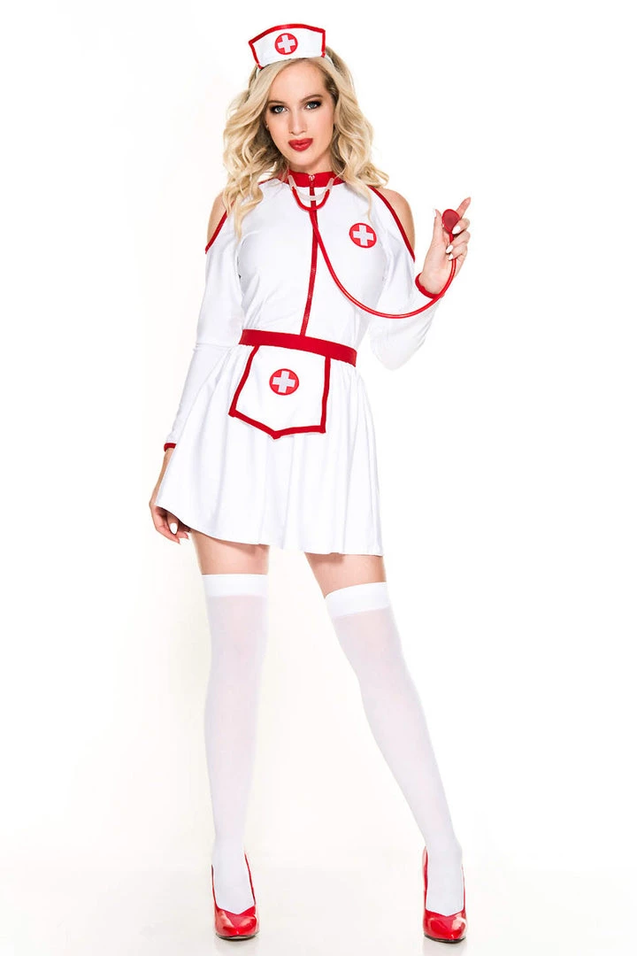 Music Legs Home Health Nurse Costume 7 Music Legs Home Health Nurse Costume
