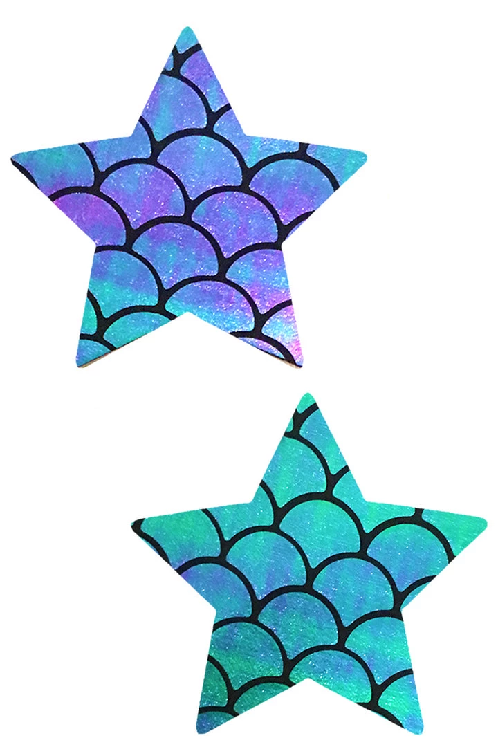 NevaNude Iridescent Mermaid Star Pasties 2 NevaNude Iridescent Mermaid Star Pasties