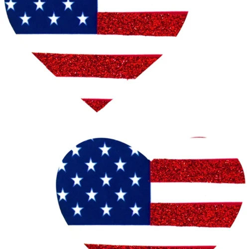 NevaNude 'Murica I Heart U Glitter Nipple Pasties
