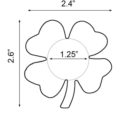 GE Apparel Mini Rainbow Shamrock Nipple Pasties